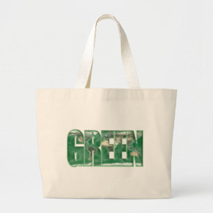 Grüne Erdtasche Jumbo Stoffbeutel