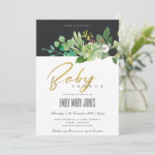 GRÜNE ERFOLGREICHE SPIELWASSERSPANNUNG EINLADUNG (Stehend Vorderseite)