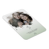 Grüne Erinnerungen Freundschaft Selfie Brushstroke Magnet (Rechte Seite)