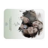 Grüne Erinnerungen Freundschaft Selfie Brushstroke Magnet (Horizontal)