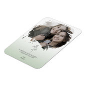 Grüne Erinnerungen Freundschaft Selfie Brushstroke Magnet (Linke Seite)
