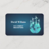 Grüne erneuerbare Energie Visitenkarte (Vorderseite)