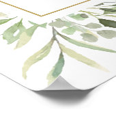 Grüne Erste heilige Kommunion Begrüßungszeichen Poster (Ecke)