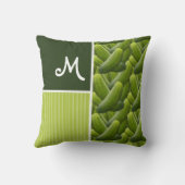 Grüne Essiggurken; Essiggurken-Muster Kissen (Rückseite)