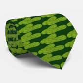 Grüne Essiggurken-Krawatte Krawatte (Gerollt)
