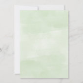 Grüne Eucalyptus Baby Dusche Einladung (Rückseite)