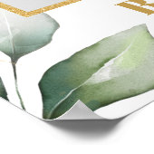 Grüne Eucalyptus boho Babydusche Foto prop Poster (Ecke)