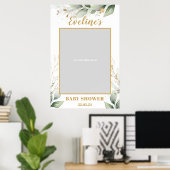 Grüne Eucalyptus boho Babydusche Foto prop Poster (Heimbüro)