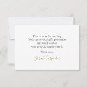 Grüne eucalyptus einfach Dankeschön Karte (Rückseite)