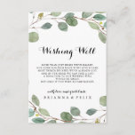 Grüne Eucalyptus Foliage Hochzeit wünschenswert gu Begleitkarte<br><div class="desc">Diese grüne eucalyptus foliage Hochzeit wünschen gut Gehäuse Karte ist perfekt für eine rustikale Hochzeit. Das Design umfasst handgezeichnet botanisch grüne Eukalyptuszweige und Blätter.</div>