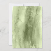 Grüne Eucalyptus Foto Abschluss Einladung (Rückseite)