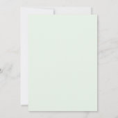 Grüne Eucalyptus Wedding Einladung (Rückseite)