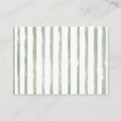 Grüne Eukalyptus bearly wait Baby Shower Books Begleitkarte (Rückseite)