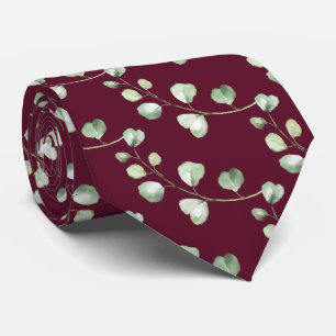 Grüne Eukalyptus - benutzerdefinierter Farbhinterg Krawatte