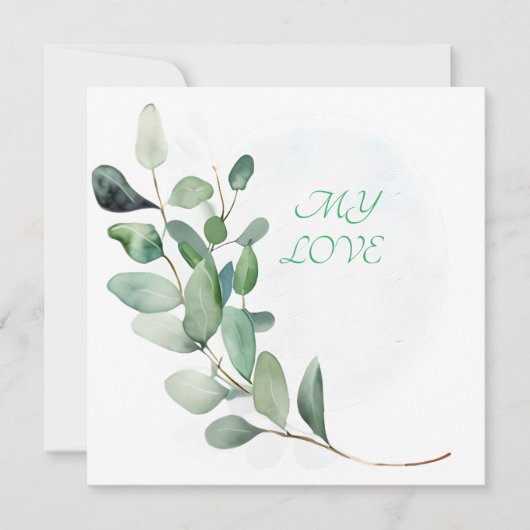 Grüne Eukalyptus-Blätter (Vorderseite)