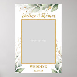 Grüne Eukalyptus Blätter boho Hochzeit Foto prop Poster