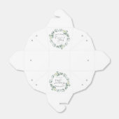 Grüne Eukalyptus-Blätter Botanische Engagement-Par Geschenkschachtel (Ungefaltet)