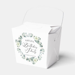 Grüne Eukalyptus-Blätter Botanische Geburtstagspar Geschenkschachtel