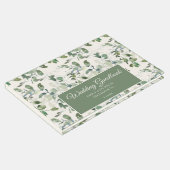 Grüne Eukalyptus-Blätter Gästebuch (Ecke)