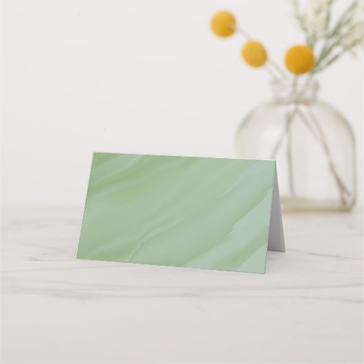 Grüne Eukalyptus-Blätter Platzkarte (Rückseite)