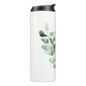 Grüne Eukalyptus-Blätter Thermosbecher (Nach links gedreht)