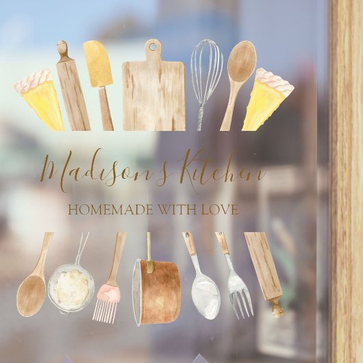 Grüne Eukalyptus-Blätter Tor Fensteraufkleber