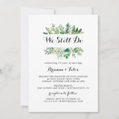 Grüne Eukalyptus Botanisch wir noch immer Vow Erne Einladung (Vorderseite)