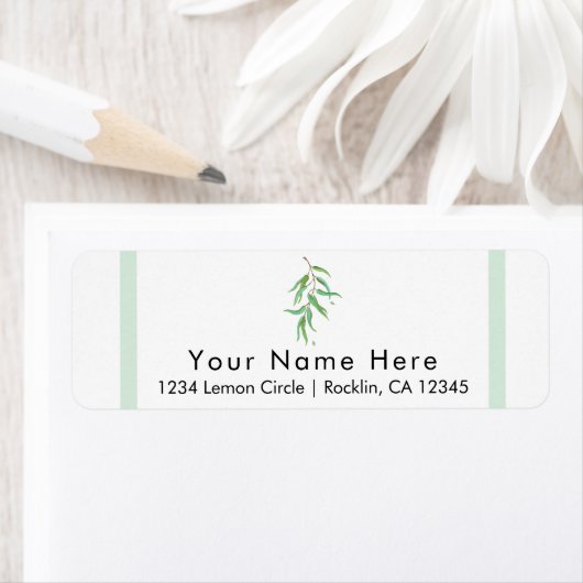 Grüne Eukalyptus Botanische Blätter Rustikale Hoch (Insitu)