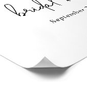 Grüne Eukalyptus Botanisches Brautparty Willkommen Poster (Ecke)