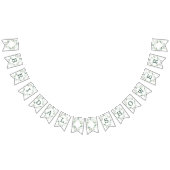 Grüne Eukalyptus Botanisches Modernes Brautparty Wimpelkette (Alle)