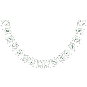 Grüne Eukalyptus Botanisches Modernes Brautparty Wimpelkette