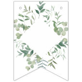 Grüne Eukalyptus Botanisches Modernes Brautparty Wimpelkette (Erste Fahne)