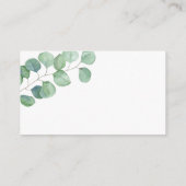 Grüne Eukalyptus - Dusche anzeigen Begleitkarte (Rückseite)