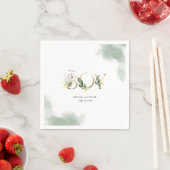 Grüne Eukalyptus Es ist eine Baby-Dusche Serviette (Beispiel)