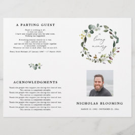 Grüne Eukalyptus-Feier des Programms "Leben"