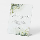 Grüne Eukalyptus-Flora-Schrift Sockelschild (Vorderseite)