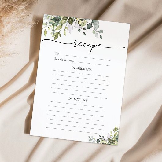 Grüne Eukalyptus Floral Rezept Seite