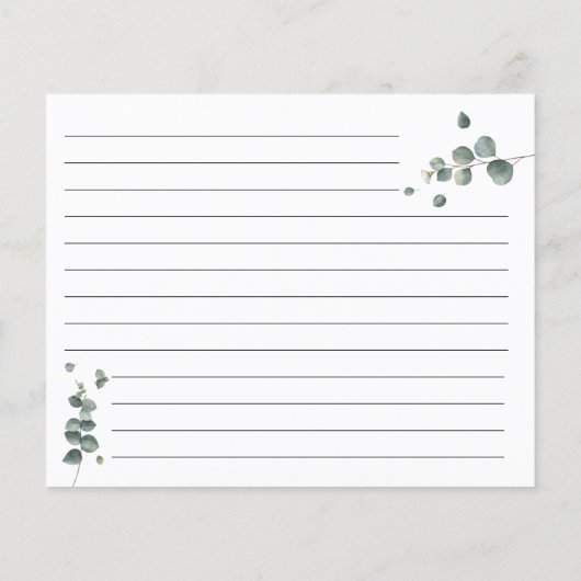 Grüne Eukalyptus Flyer (Hinten)