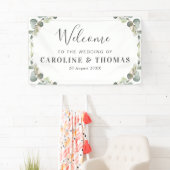 Grüne Eukalyptus foliage Begrüßung Banner (Insitu)