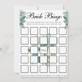 Grüne Eukalyptus foliage elegante Kalligraphie Einladung