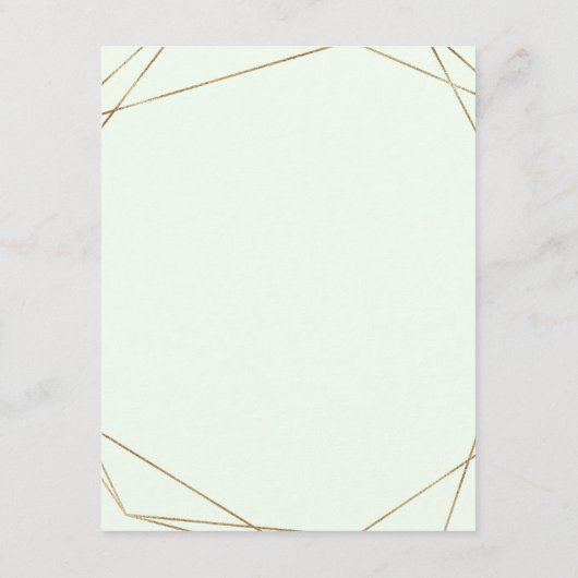 Grüne Eukalyptus Gastinformationen Begleitkarte (Rückseite)