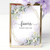 Grüne Eukalyptus Geometric Favors-Zeichen Poster