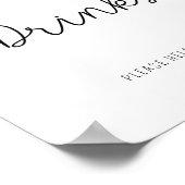 Grüne Eukalyptus - Getränke Poster (Ecke)