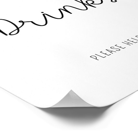 Grüne Eukalyptus - Getränke Poster (Ecke)