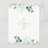 Grüne Eukalyptus Green Gold Details Zeitleiste Begleitkarte (Rückseite)