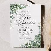 Grüne Eukalyptus Grüne Botanische Babysprinkle Einladung