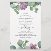 Grüne Eukalyptus-Grüne Hochzeit Einladung Briefpapier (Vorderseite)