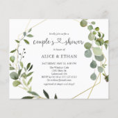 Grüne Eukalyptus Herz Botanische Coupel Dusche (Vorderseite)