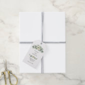 Grüne Eukalyptus-Hochzeit Geschenkanhänger (Mit Garn)