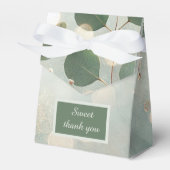 Grüne Eukalyptus-Hochzeit Geschenkschachtel (Vorderseite)